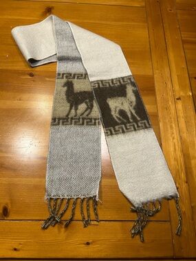 Handmade alpaca scarf ,bought directly from the women making them in Peru!!EC